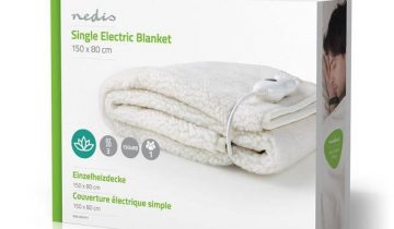 Elektrische Deken - Onderdeken - 1 Persoon - 150 x 80 cm - 3 Warmte Standen - Wasmachinebestendig - Oververhittingsbeveiliging - Polyester / Synthetisch