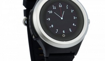 LifeWatcher Analoog Zwart Alarmeringshorloge / Alarmerings horloge - Senioren Alarm met Alarmknop / Noodknop - Personenalarmering Paniekknop Ouderen - Met GPS Tracker en WiFi - Alarm met Belfunctie