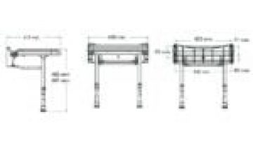 Drempelvervanger 3 x 95 x 1000 mm - Aluminium met Eiken houtlook - Drempelhulp