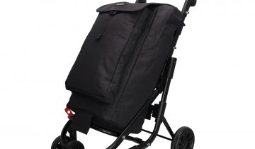 Beagles Shop & Go Boodschappen trolley - Boodschappenkar - Duwkar - Koelvak - Vierwiel - Blauw