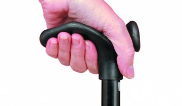 Wandelstok comfortgrip - Links