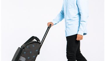 Shopper Andersen - verrijdbaar met grote losse boodschappentas - Unus Fun Duko Black