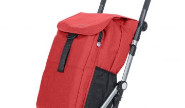 Carlett Classic Duo Boodschappentrolley - Tasinhoud 53L - Koelvak 10L - 4 wielen - Lichtgewicht - Opvouwbaar - Grijs