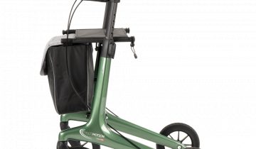 MultiMotion Carbon lichtgewicht carbon rollator met softwielen MultiMotion Carbon rollator rood