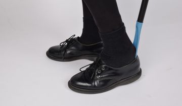 Twee-in-een schoenlepel met laarzenknecht