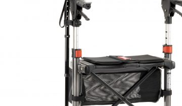 MultiMotion Trollimaster RA60 lichtgewicht rollator stabiel voor binnen en buiten Zithoogte 60 cm - wit