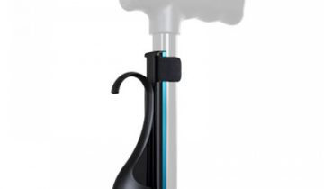 VIX Jive wandelstok klem - multifunctionele stokhouder – eenvoudige bevestiging aan elke stok – Zwart-Blauw