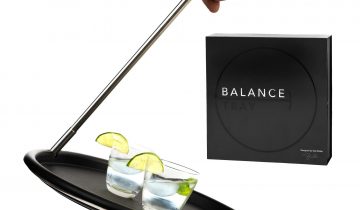 Dienblad – Plateau - Uniek dienblad - Dienblad rond – Plateau dienblad - Dienblad zwart – Dienbladen – Dienblad antislip – Serveerschalen – Balance tray – Zelf balancerend – Eenhandig
