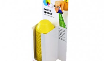 Anti-slip flesopener - flesopener geel display 25 st - Able2