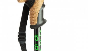 Flexyfoot wandelstok met kurken handvat - opvouwbaar blauw