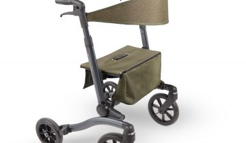 VITILITY Rollator - Sequoia Red - Rollator - Lichtgewicht - Dubbel opvouwbaar - Rugsteun- Wandelstokhouder