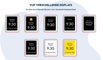 Sprekende kalenderklok van BBrain Zwart