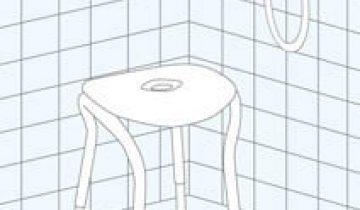 Let's Shower compacte douchekruk Zwart