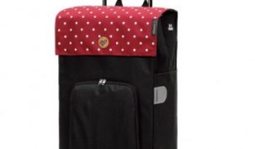 Shopper Anderson - verrijdbaar met grote losse boodschappentas Unus Fun Aiko Black