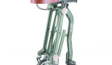 Trive, compacte rollator door het vernuftig opvouwsysteem Trive Terracotta