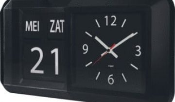 Fysic FK850 - Grote Dementieklok - Analoog - Datum en Tijd - 30 cm - Zwart
