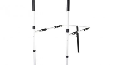 VITILITY steady - Bedsteun - Bedhulpmiddel - Verstelbaar -RVS - Wit/Zwart