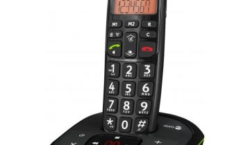 PhoneEasy 105wr - Single DECT telefoon - Antwoordapparaat - Zwart