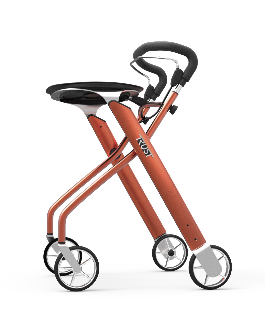 Let's Dream: Luxe binnenrollator Zwart