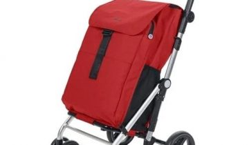 Carlett Classic Family Boodschappentrolley - Tasinhoud 64L - Koelvak 12L - 4 wielen - Lichtgewicht - Opvouwbaar - Rood