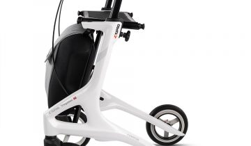 TOPRO Pegasus carbon rollator lichtgewicht en premium Wijnrood, excl. rugsteun
