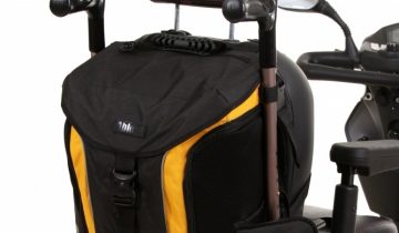 Torba Go Rolstoel & Scootmobieltas - GO De Luxe - Groot - Zwart met Gele streep