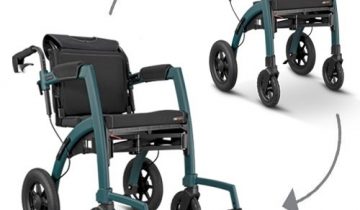 Rollz Motion Performance rollator en rolstoel in 1 voor buiten en oneffen terrein Rollz Motion Performance Jungle Green (SMALL)