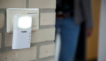 Fysic FD-110 Draadloze deurbel met flits - Naast horen, ook zien dat er gebeld wordt - Wit