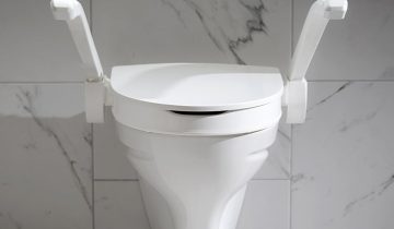 My-Loo toiletverhoger vaste montage - 10 cm met armsteunen