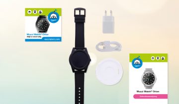 Wuzzi Watch Orion - Wuzzi Alert persoonsalarm - Senioren alarm - Sportief alarmhorloge - Bruin