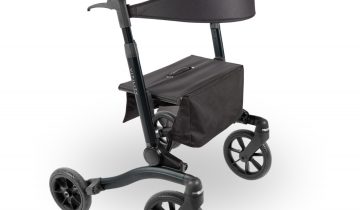 VITILITY Rollator - Sequoia Red - Rollator - Lichtgewicht - Dubbel opvouwbaar - Rugsteun- Wandelstokhouder
