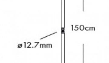 Able2 - Opvouwbare blindegeleidestok - Taststok - Lengte 150 cm - Polsbandje