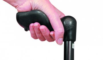 Opvouwbare Wandelstok Anatomisch Zwart Links