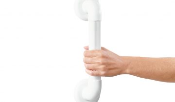 VITILITY Wandbeugel - Klein 30 cm - Toiletbeugel - Wit - Wandbeugel badkamer - Handgreep douche