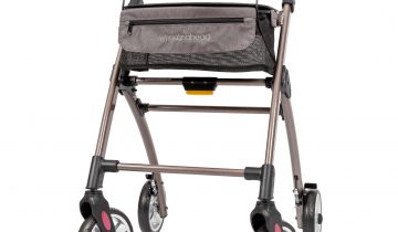 WheelzAhead Rollator - Lichtgewicht - Voor Binnen - Grijs - Met opbergmand