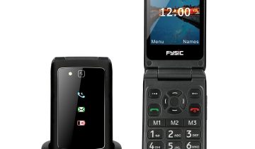 Fysic F15 – Eenvoudige Mobiele Klaptelefoon voor Senioren – 4G GSM met SOS Paniekknop – Zwart