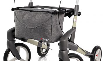 TOPRO Olympos ATR buitenrollator stabiel en comfortabel Medium zilvergrijs
