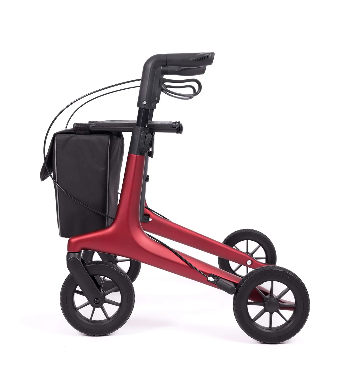 WheelzAhead Carbon All-In carbon rollator compleet en lichtgewicht Matt Dark Blue Large