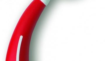 Henro-Grip® Bestek - vork rechtshandig rood - Henro-Grip