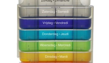 Fysic FC-53 Pillendoos - 7 doosjes voor iedere dag van de week - transparant met dag-doosjes