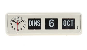 Twemco BQ38 - Klok - Rechthoekig - Kunststof - 7.5x10.5 cm - Zwart