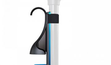 VIX Jive wandelstok klem - multifunctionele stokhouder – eenvoudige bevestiging aan elke stok – Zwart-Blauw
