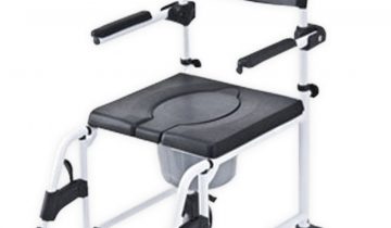 Flora Douchestoel - Toiletstoel met wielen - 45 cm zitbreedte