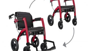 Rollz Motion Performance rollator en rolstoel in 1 voor buiten en oneffen terrein Rollz Motion Performance Jungle Green (SMALL)