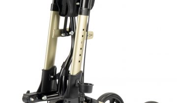 MultiMotion City lichtgewicht rollator compact en dubbel opvouwbaar Antraciet