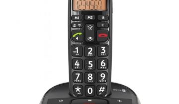 PhoneEasy 105wr - Single DECT telefoon - Antwoordapparaat - Zwart