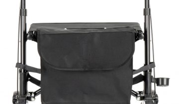 MultiMotion City lichtgewicht rollator compact en dubbel opvouwbaar Antraciet