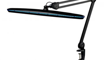 SBR Deluxe - Daglichtlamp Bureaulamp LED - Dimbaar - 3 lichtkleuren – met tafelklem - Zwart