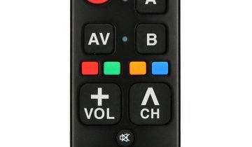Fysic FC-REMOTE Universele Senioren afstandsbediening | Bedien eenvoudig 2 apparaten | Grote en duidelijke toetsen | zwart