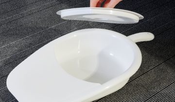 Vitility bedpan met deksel